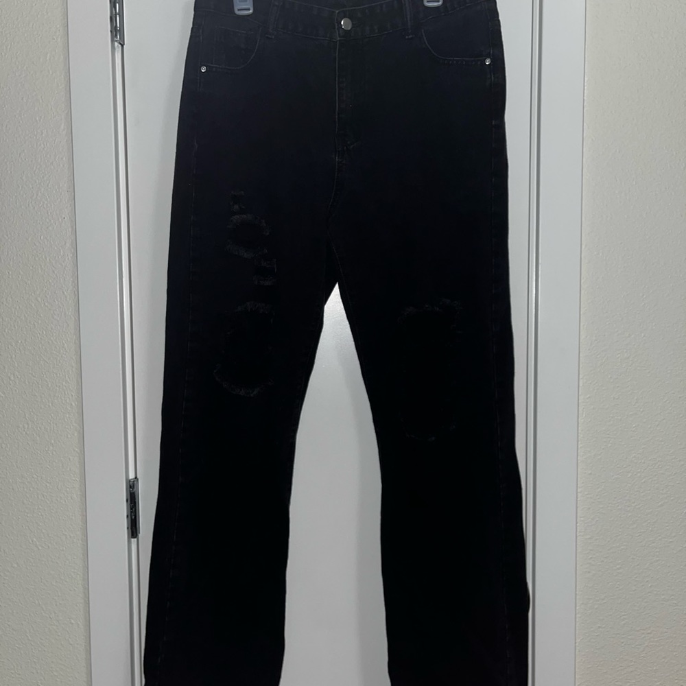 SHEIN Black Denim Jeans